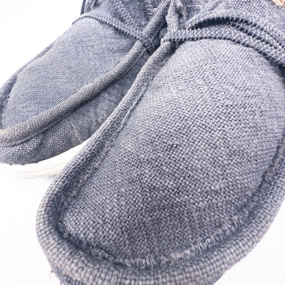 Hey Dude Wally Jute Black Granite Grey Mens Loafers 43085-DNS Size 13 main image 10